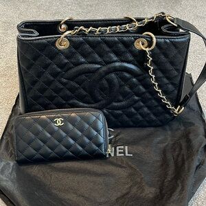 Black Handbag and Wallet